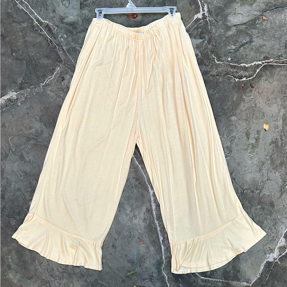 FLAX Pastel Rayon Bloomers w Flounce size Medium